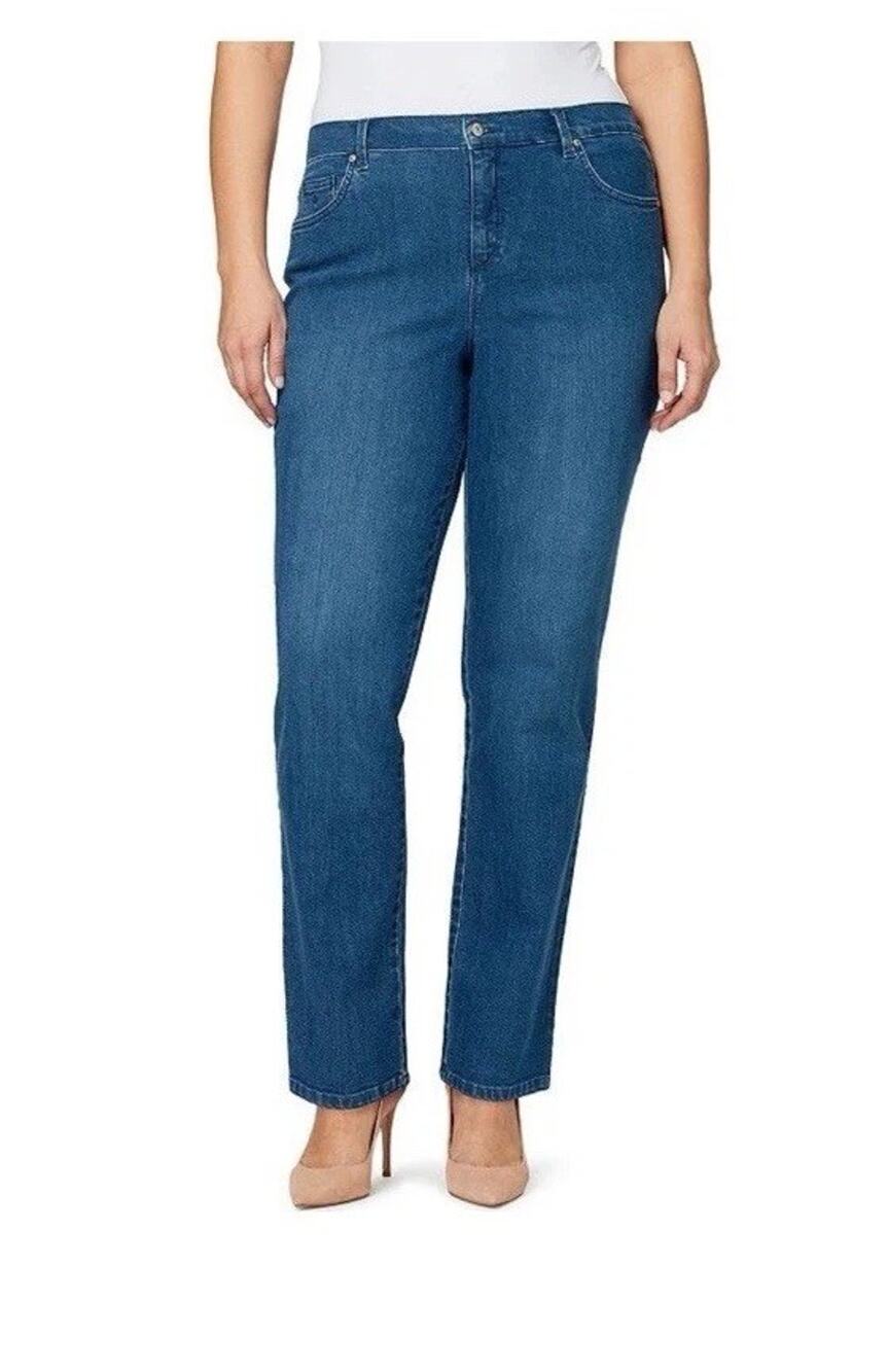 NWT Gloria Vanderbilt Amanda Plus Size 20W Short Slimming Jeans Frisco Wash